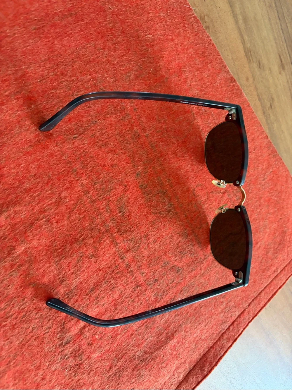 Vintage Bausch & lomb Ray-Ban Clubmaster Sunglasses - Tortoise Frame